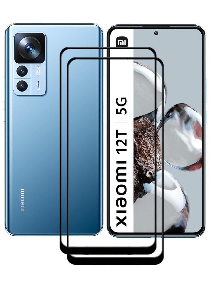 ACLIX 2 Pieces Antistatic ESD Dustproof Premium Quality High Definition Tempered Glass Screen Protector Designed For Xiaomi 12T - Image 1