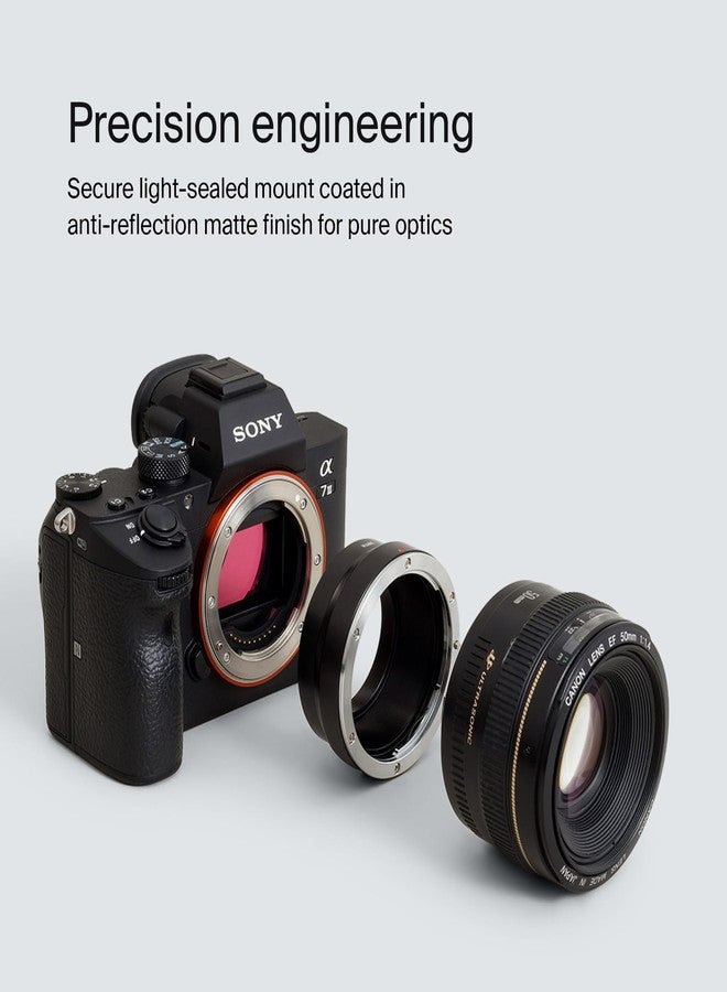 Urth Lens Mount Adapter: Compatible with Canon (EF/EF-S) Lens to Sony E Camera Body - Image 2