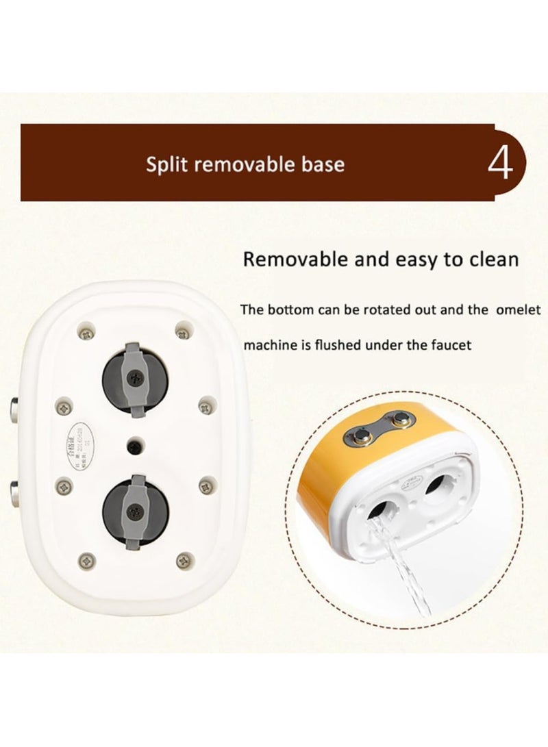 Electric Double Egg Roll Maker, Multifunction Breakfast Machine Sausage Machine, Vertical Egg Omelette DIY Breakfast Non-Stick Cup for Family Kitchen  - Image 5