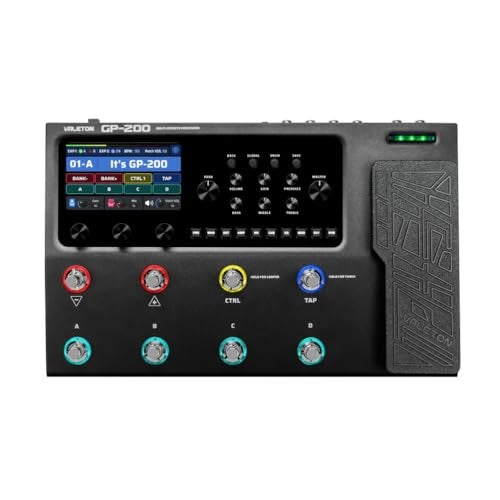 VALETON GP-200 - HD modeling Multieffect and USB Audio interface, Black - Image 1