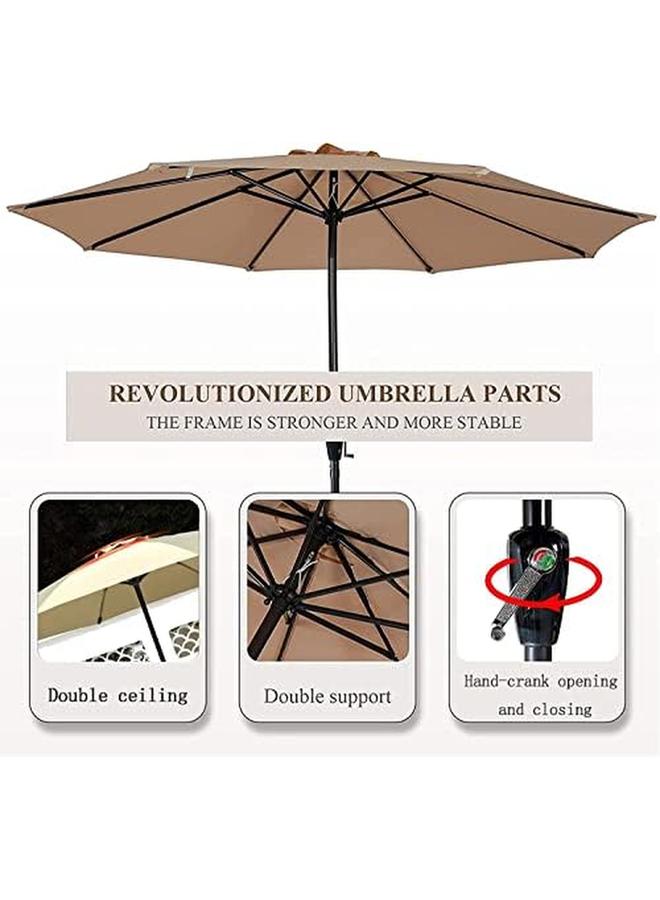 Al Safi 270Cm Umbrella Burgundy - Image 4