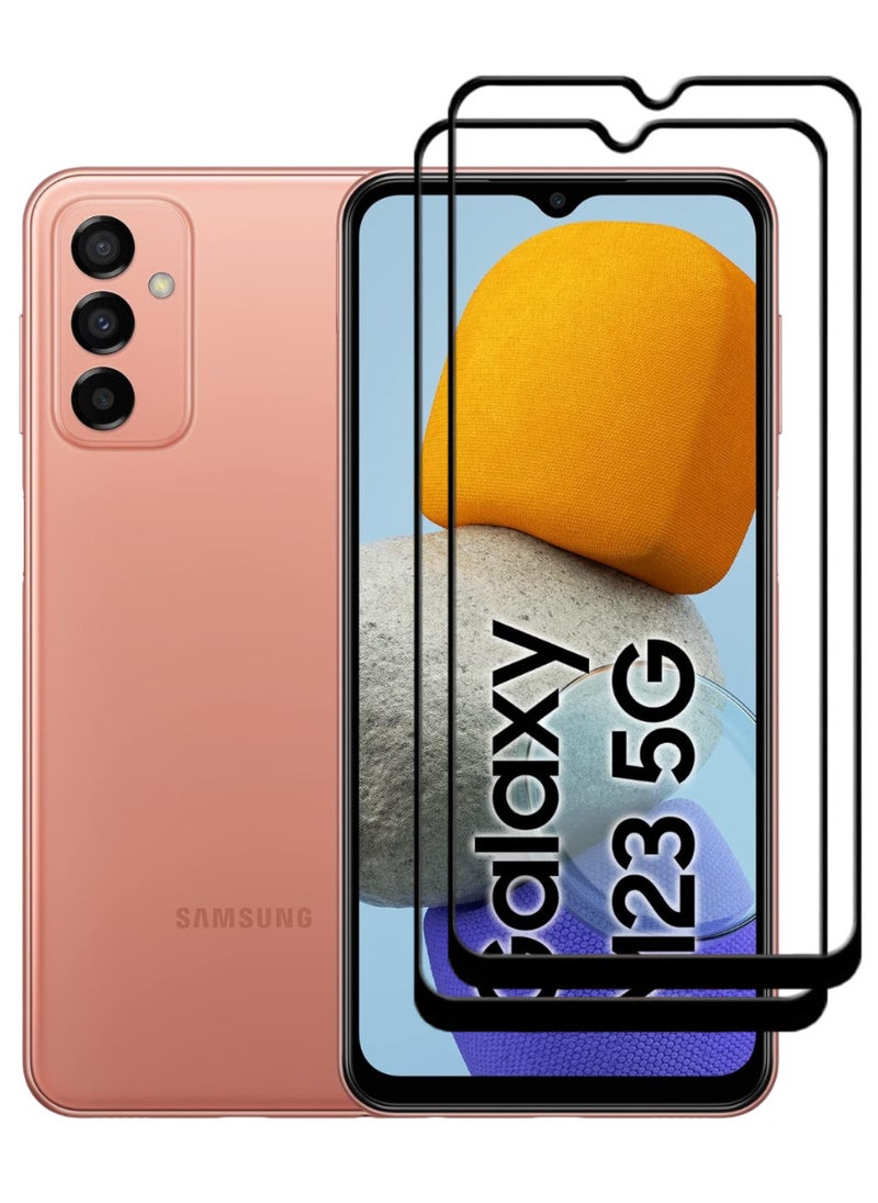 ACLIX 2 Pieces Antistatic ESD Dustproof Premium Quality High Definition Tempered Glass Screen Protector Designed For Samsung Galaxy M23 - Image 1
