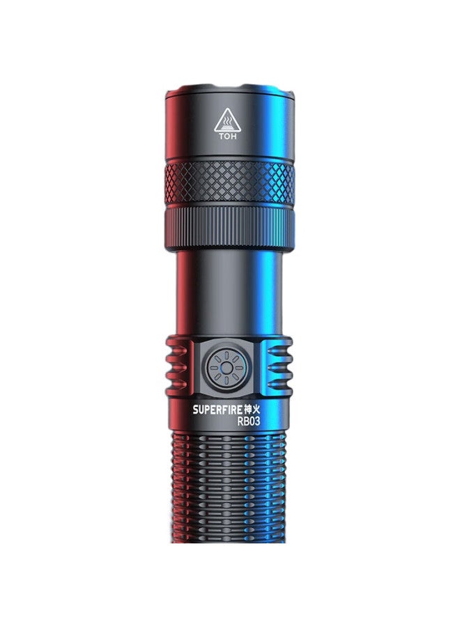 SupFire Rb03 Flashlight, High Brightness, Long Battery Life, Outdoor Survival, Zoomable, Long-Range, Military And Cycling Specific Light, Sky-Piercing - Image 2