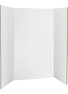 White Tri-Fold Presentation Board 28 X 40 Tabletop Display Exhibition Board Lightweight and Portable with Smooth Surface Great for School Projects and Business presentations