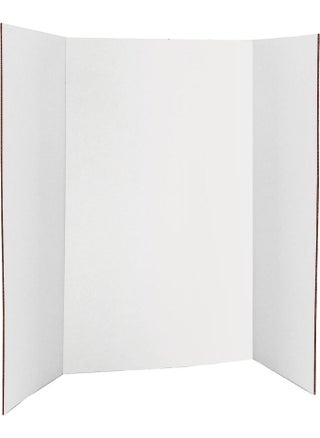 White Tri-Fold Presentation Board 28 X 40 Tabletop Display Exhibition Board Lightweight and Portable with Smooth Surface Great for School Projects and Business presentations - pzsku/Z22ED0AF9FCB19023E4B4Z/45/_/1717661727/af63c565-4075-4e81-b8aa-911082735791