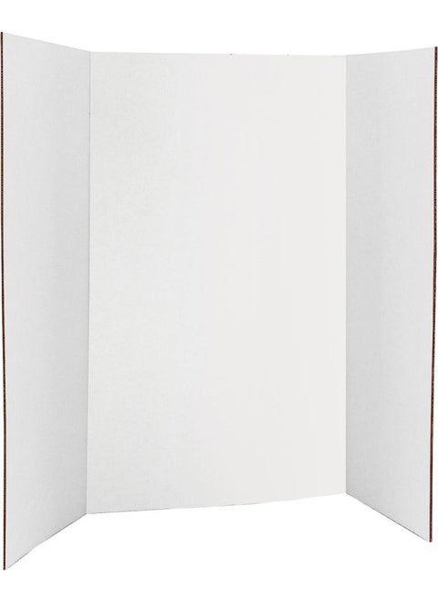 White Tri-Fold Presentation Board 28 X 40 Tabletop Display Exhibition Board Lightweight and Portable with Smooth Surface Great for School Projects and Business presentations