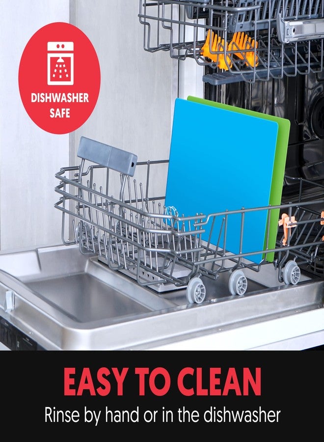 جينسو مجموعة ألواح تقطيع من خشب البامبو من جينسو مع 6 حصائر ملونة ورموز طعام لتسهيل تحضير الوجبات والتنظيف - Image 5