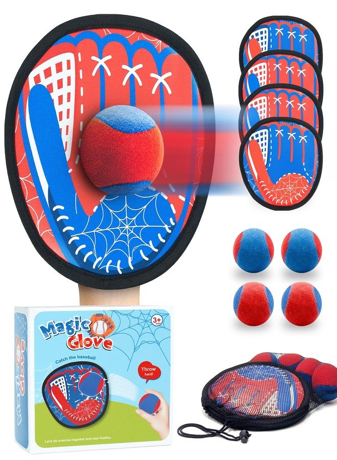 LADFAR Toss and Catch Ball Game Set, Toddler Baseball Glove for Beach Pool Yard, Kids Sports & Outdoor Play Toys with Family, Fun Birthday Gift for Ages 3 4 5 6 7 8-12 Year Old Boys Girls - Image 1