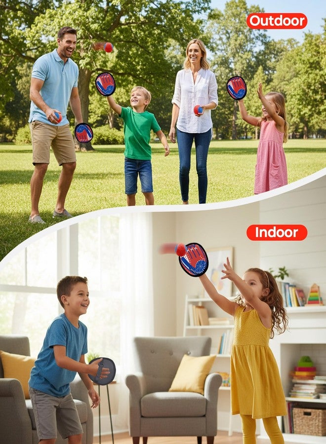 LADFAR Toss and Catch Ball Game Set, Toddler Baseball Glove for Beach Pool Yard, Kids Sports & Outdoor Play Toys with Family, Fun Birthday Gift for Ages 3 4 5 6 7 8-12 Year Old Boys Girls - Image 5