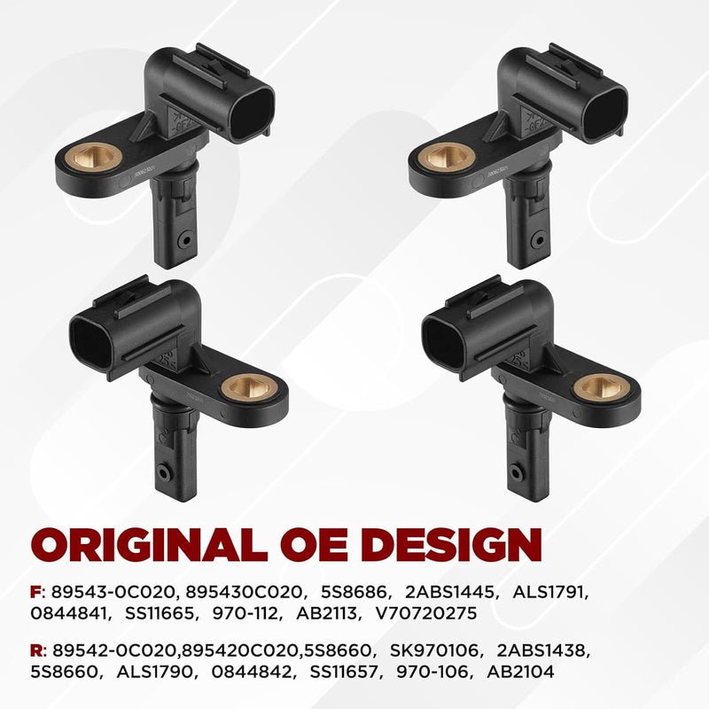 SPEEDWOW ABS Wheel Speed Sensor Set for Toyota Sequoia and Tundra - Image 2