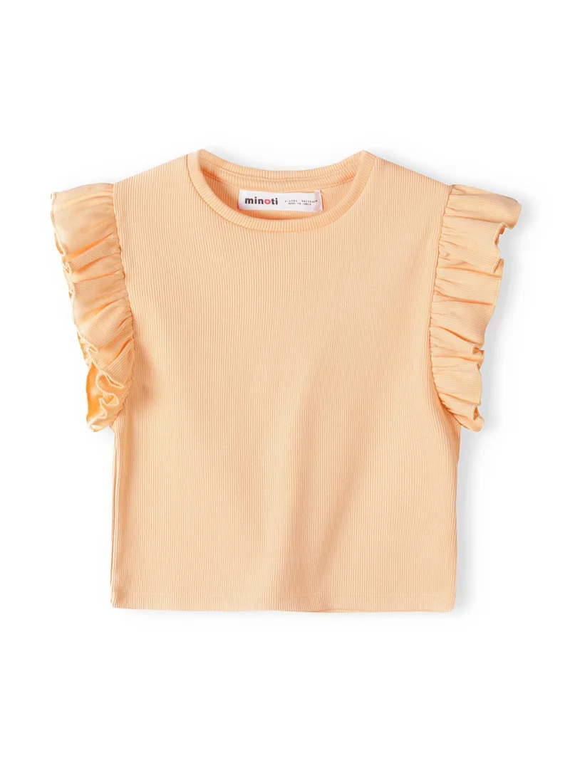 MINOTI Kids Girls Rib T Shirt