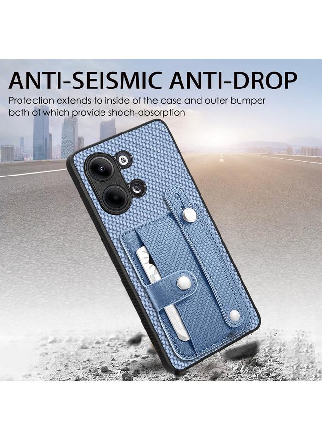 اس-توب جراب لهاتف OPPO A57 4G مزود بسوار معصم ومسند ومحفظة بطاقات وغطاء خلفي وحافظة هاتف مع سكين أداة - Image 5