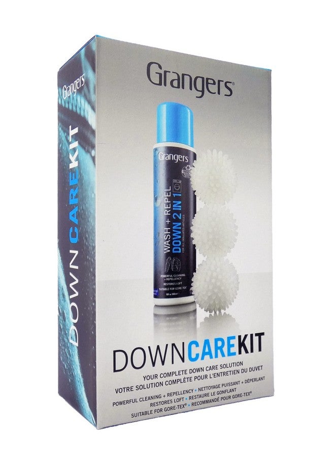 Grangers Down Care Kit with Wash + Repel for Down 2 In 1 (10 oz) and 3 Reusable Dry Balls To Restore Down Loft" - Image 1