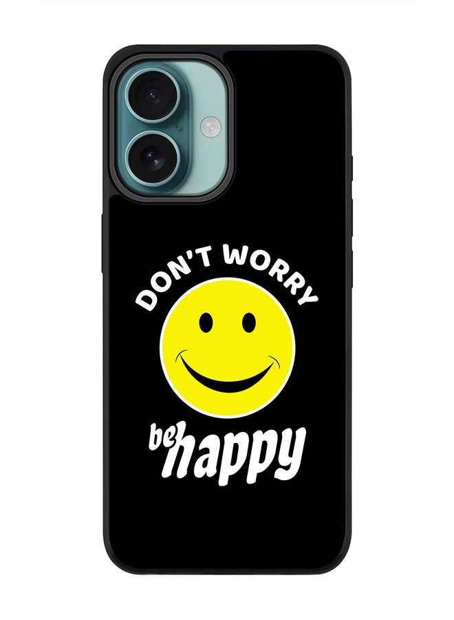 Stylizedd For iPhone 16 Case [Compatible with MagSafe] Slim Magnetic cover Phone Case iPhone 16 -Don't worry be happy - Image 1