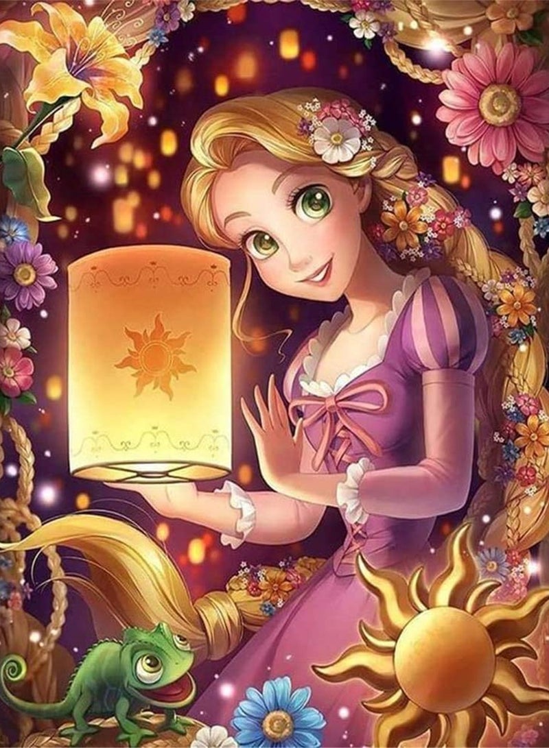 SYOSI DIY 5D Diamond Painting Princess Pattern 11.8*15.7 Inch - Image 1