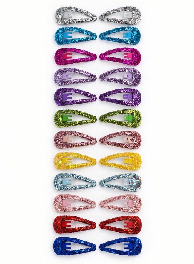 Tiara Glitter Tic Tac Hair Clips For Women Hair Accessories For Kids Hair Pins Girls pack of 24 - Image 1