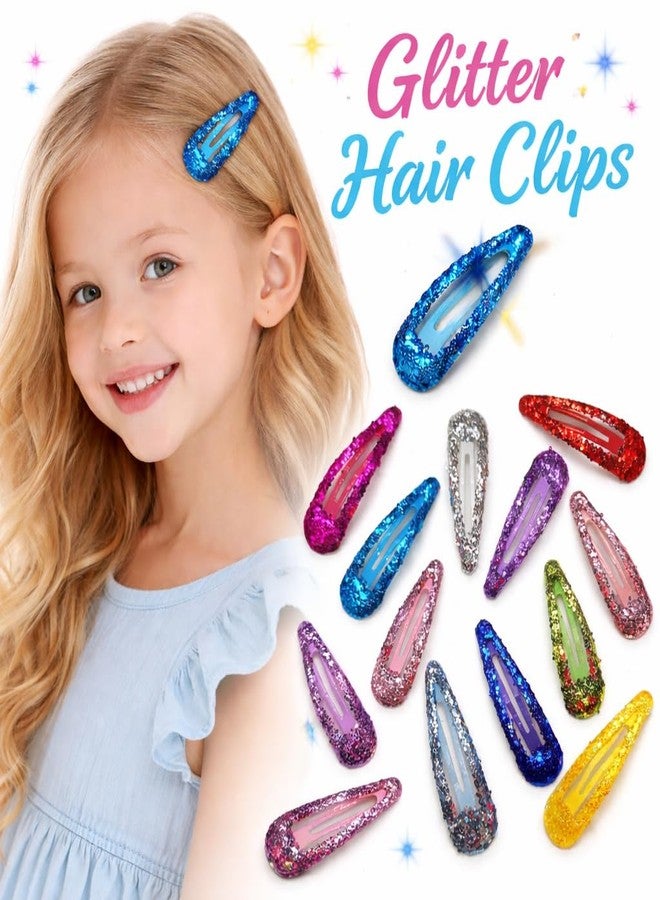 Tiara Glitter Tic Tac Hair Clips For Women Hair Accessories For Kids Hair Pins Girls pack of 24 - Image 2