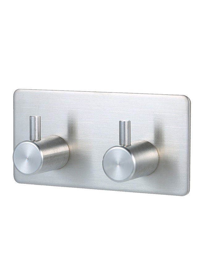 NIBEMINENT Stainless Steel Towel Hook Silver - Image 1