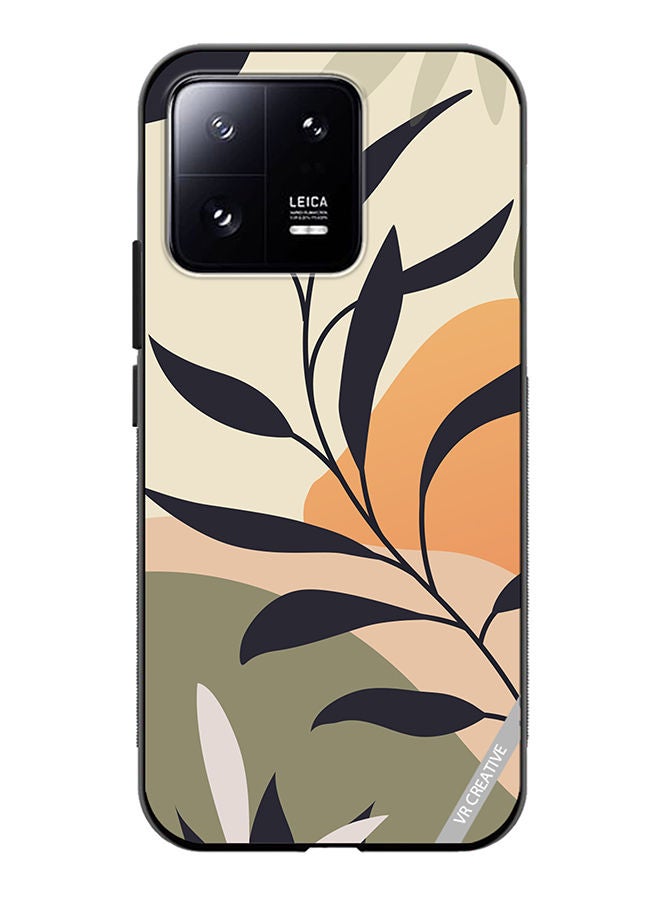 VR CREATIVE Protective Case Cover For Xiaomi 13 Leaf Tropical Design Multicolour - Image 1