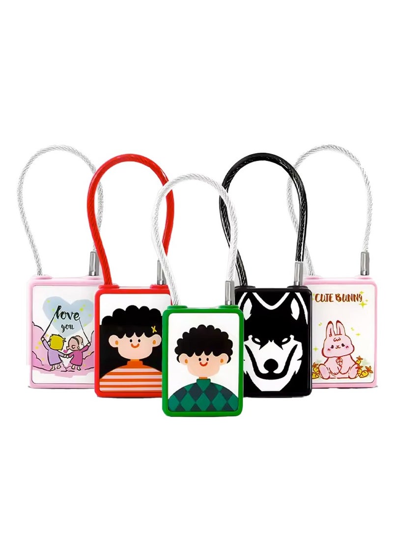 فيو-مك قفل ذكي بالبصمة، مناسب للأطفال و الكبار بتصاميم متعددة الألوان والأشكال، مثالي للحقائب، حقيبة شخصية، حقيبة السفر، حقيبة المدرسة، النوادي الرياضة، والأنشطة الخارجية - Image 1