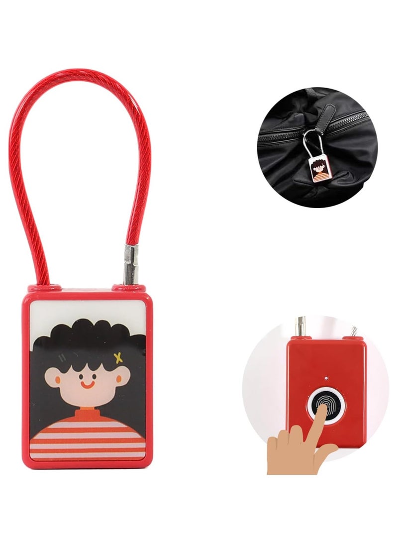 فيو-مك قفل ذكي بالبصمة، مناسب للأطفال و الكبار بتصاميم متعددة الألوان والأشكال، مثالي للحقائب، حقيبة شخصية، حقيبة السفر، حقيبة المدرسة، النوادي الرياضة، والأنشطة الخارجية - Image 5