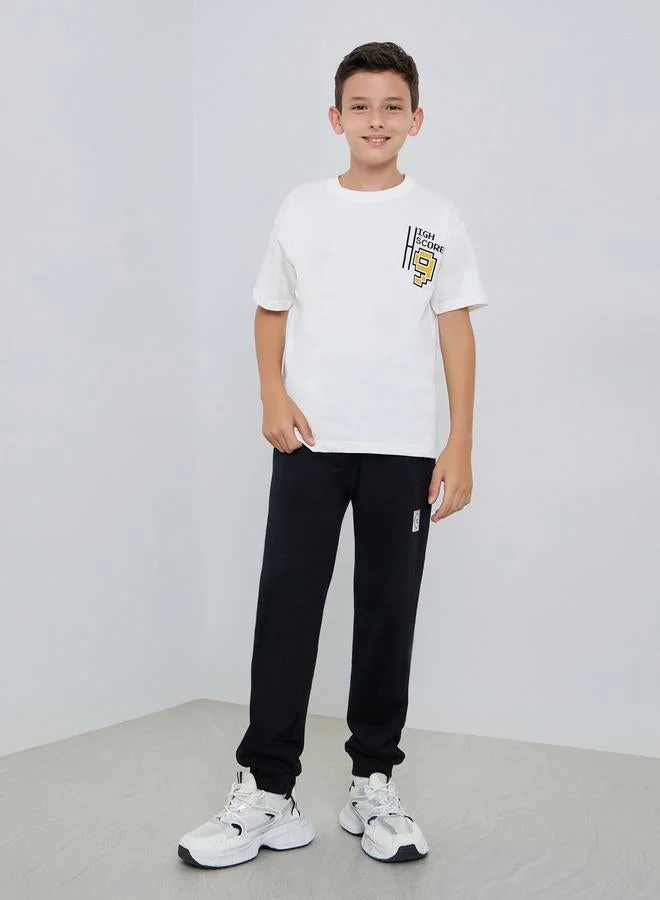 Styli Teen Boys Graphic Print Oversized T-Shirt