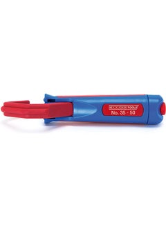 Weicon Cable Stripper No. 35 - 50 | Stripping tool for stripping round cables | bluered  - Image 1