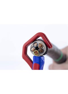Weicon Cable Stripper No. 35 - 50 | Stripping tool for stripping round cables | bluered  - Image 3