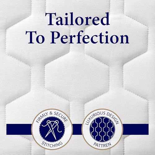 The Grand Hotel Collection Twin XL Size Mattress Pad - Thin, Lightweight, and Breathable Mattress Pad - Ideal for Hot Sleepers & Plush Mattresses - Deep Pocket Fits up to 15" - Easy to Wash (39 X 80) - Image 5