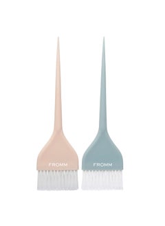 Fromm Color Studio 214 Soft Wide Feather Color Brush 2Pack for Hair Stylist with Tapered Tips for Balayage Blending Freehand Painting All Hair Types 