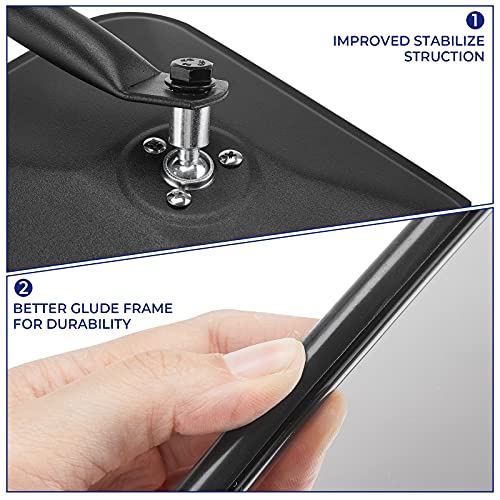 QMPARTS Upgraded Mirrors Doors Off Compatible with Wrangler TJ JK JKU, No Vibrate & Wobble Side View Mirrors, Easy-Install Quick Release Mirror Relocation Kit Compatible with Wrangler 1997-2018 - Image 3