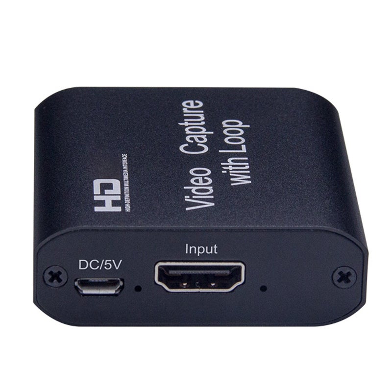 بطاقة التقاط فيديو USB2.0 - صندوق التقاط الفيديو 4K لبث المباشر للألعاب وتسجيل المؤتمرات الفيديو والتدريس مع خيار التسرب الخارجي (Loop OUT) - Image 4