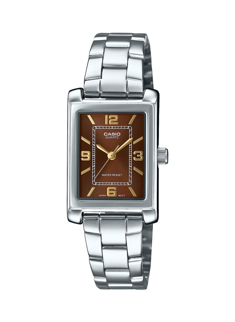 CASIO - Standard Analog Rectangle Shape Wrist Watch For Women's LTP-1234DD-5A - Image 1