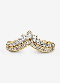 PANDORA Pandora Timeless 14k Gold-plated Wish Tiara Ring for Women 167736C01  - Image 1