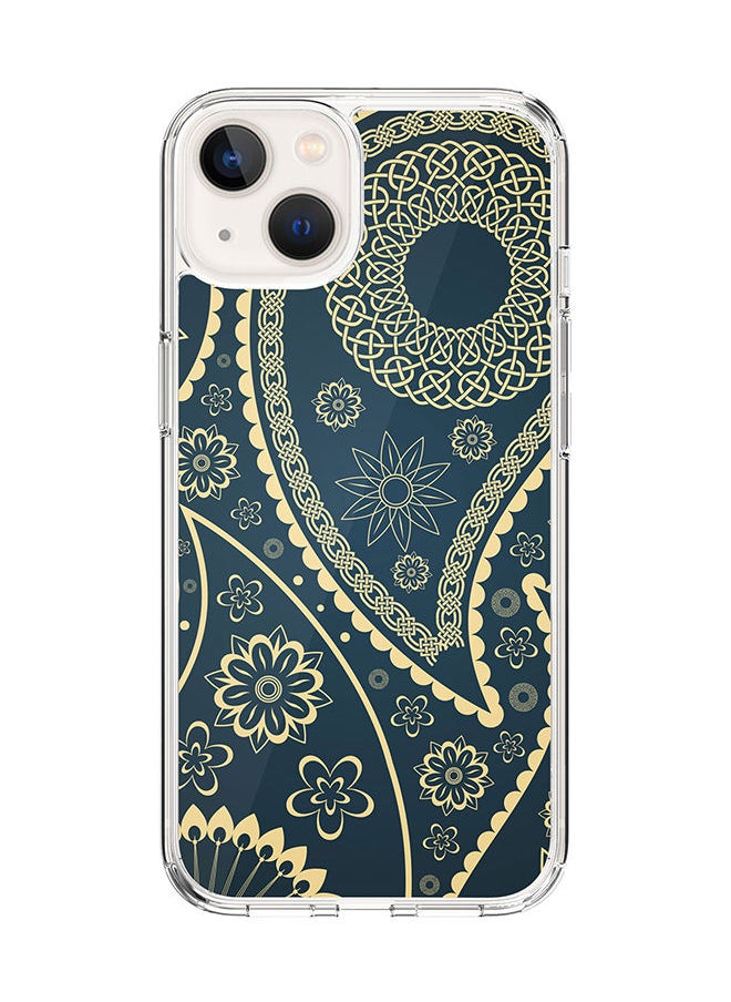 Stylizedd Classic Clear Case for Apple iPhone 14 Hybrid Soft Case Flexible Edges Anti Drop TPU PC Gel Thin Transparent Cover [ Designed for Apple iPhone 14 ] - Indian Nights  - Image 1