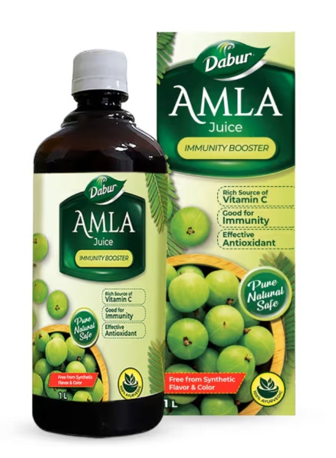 Dabur Amla Juice 1L | Rich in Vitamin C & Antioxidants | Ayurvedic Immunity Support Drink - Image 3