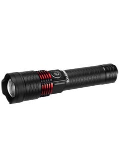 SONASHI Rechargeable LED Torch with Zoom Function  5000mAh Battery with Long Range Coverage of 15 KM  Hyper Bright LED with 2 Hours of Continuous Working  LED Flashlights SLT-601  - Image 3