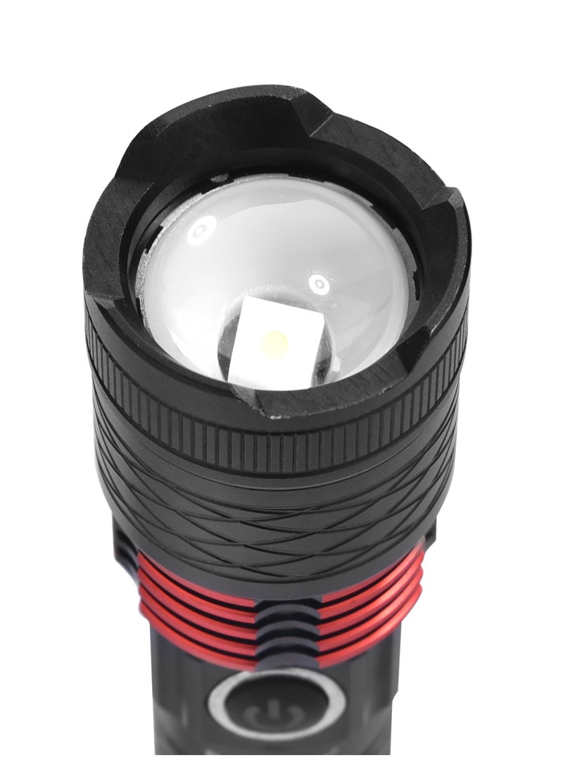 SONASHI - Rechargeable LED Torch with Zoom Function  5000mAh Battery with Long Range Coverage of 15 KM  Hyper Bright LED with 2 Hours of Continuous Working  LED Flashlights SLT-601 - Image 1