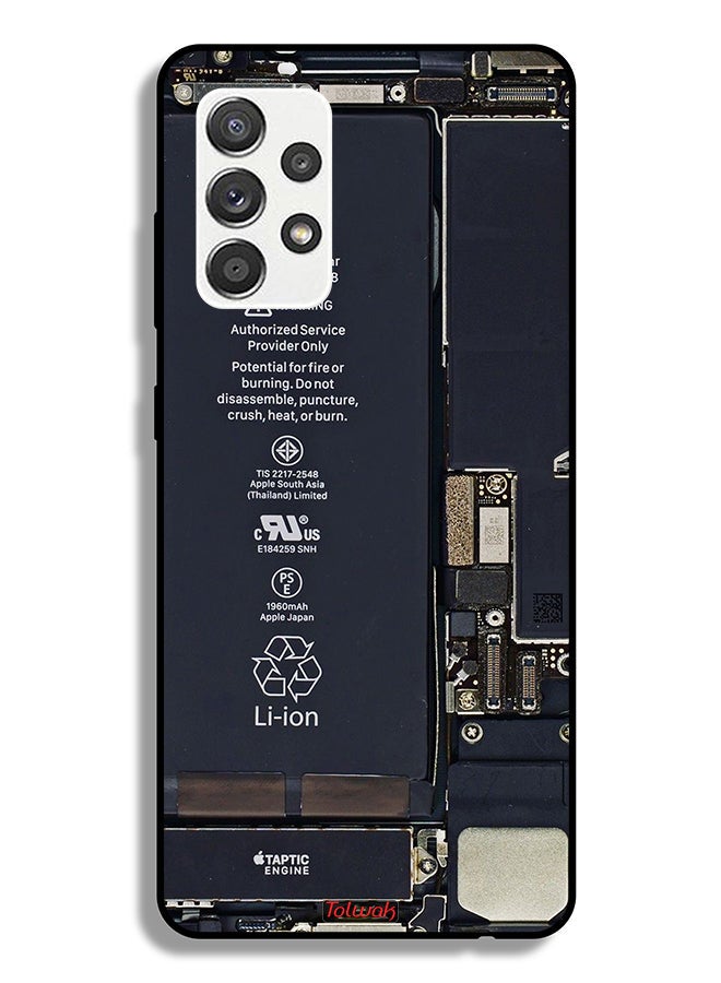 Tolwak Samsung Galaxy A32 5G Protective Case Cover Phone Circuit Pattern - Image 1