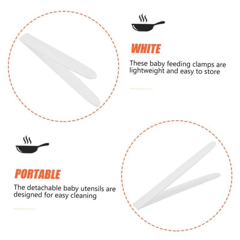 2pcs Detachable Food Handling Tools Lightweight Feeding Utensils Portable Safe Convenient Accessories for Travel Outings Clamps - Image 4