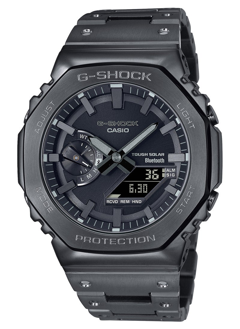 G-SHOCK ساعة يد رجالية من الستانلس ستيل، أنالوج+رقمية، GM-B2100BD-1ADR - 42 ملم  - Image 1