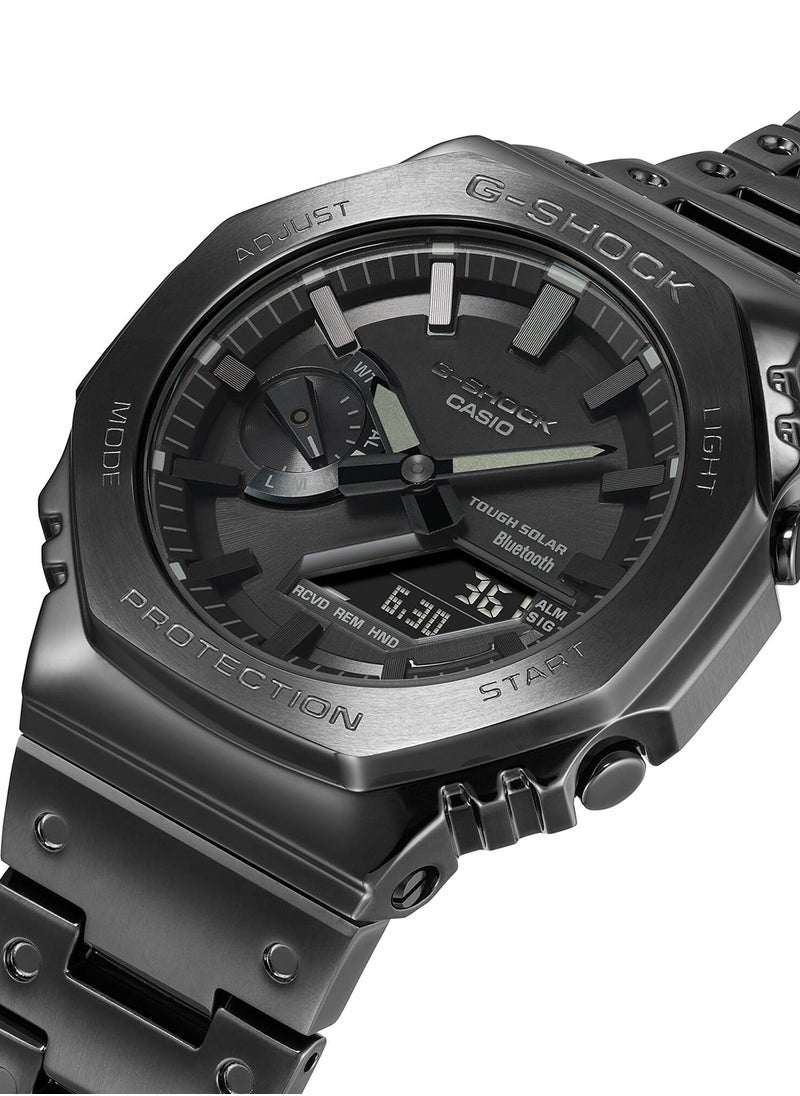G-SHOCK ساعة يد رجالية من الستانلس ستيل، أنالوج+رقمية، GM-B2100BD-1ADR - 42 ملم  - Image 2