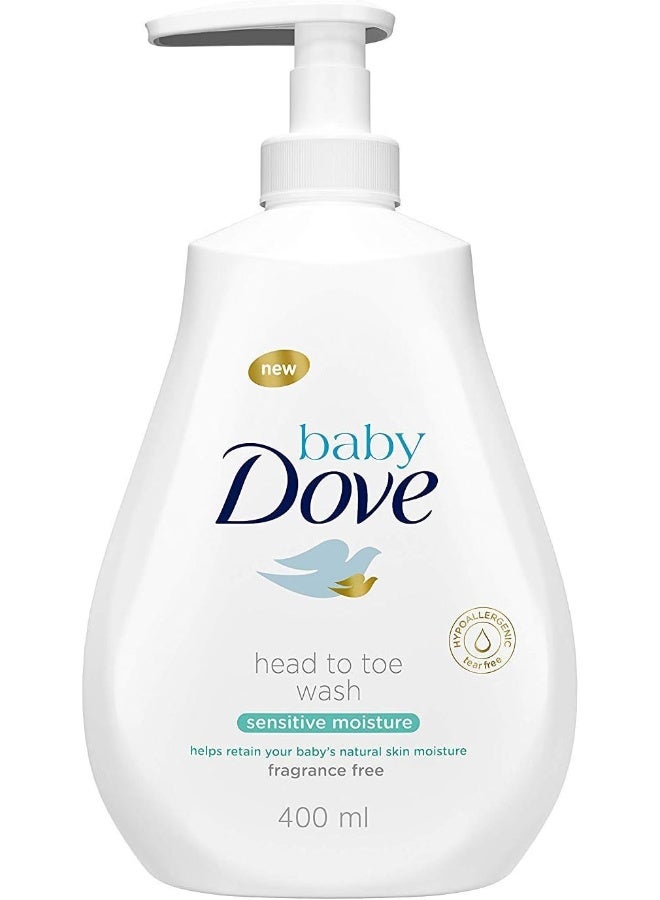 Dove غسول جسم دوف للأطفال من الرأس إلى القدمين - 6 عبوات × 13.52 أونصة سائلة / 400 مل - Image 2