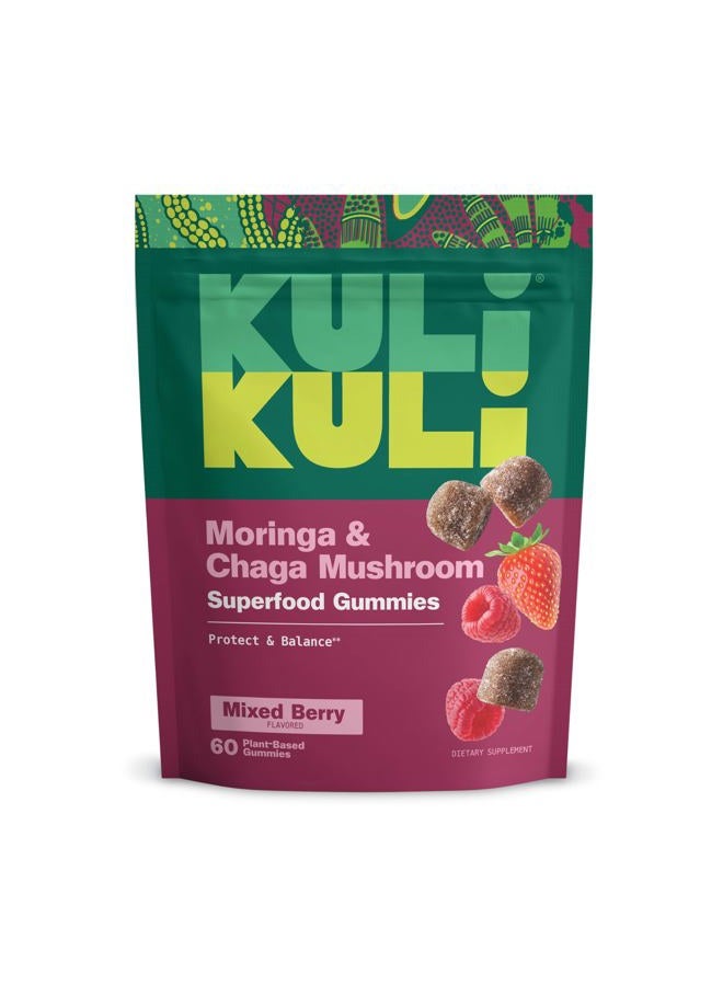 Kuli Kuli جومي الطاقة الفائقة - مكملات الطاقة مع المورينغا، معزّز الطاقة الطبيعي الخالي من الكافيين - 60 جومي مورينغا خالية من الكائنات المعدلة وراثيًا وخالية من الغلوتين - Image 1