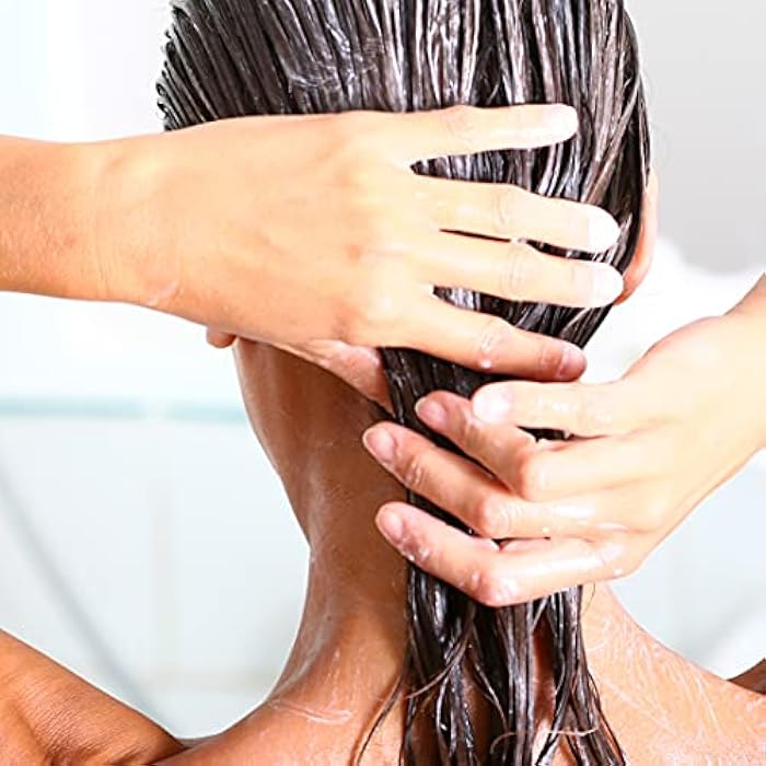 Kativa بلسم شعر كاتيفا، 8.45 أونصة سائلة، يعيد بناء ويقوي الشعر التالف، خالي من الكبريتات، خالي من الجلوتين، خالي من البارابين، خالي من الملح مع كيراتين مهدرج وسيراميدات لشعر ناعم ولامع ومغذى - Image 3