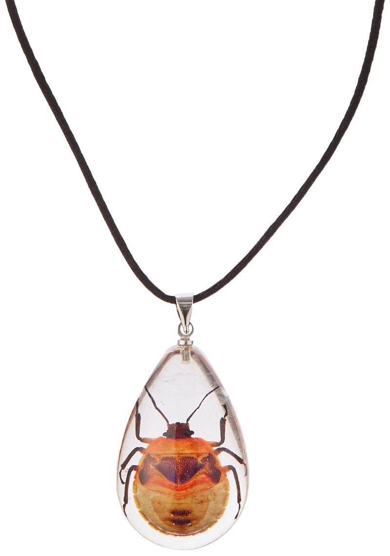 REALBUG Shield Bug Necklace, Clear, Small