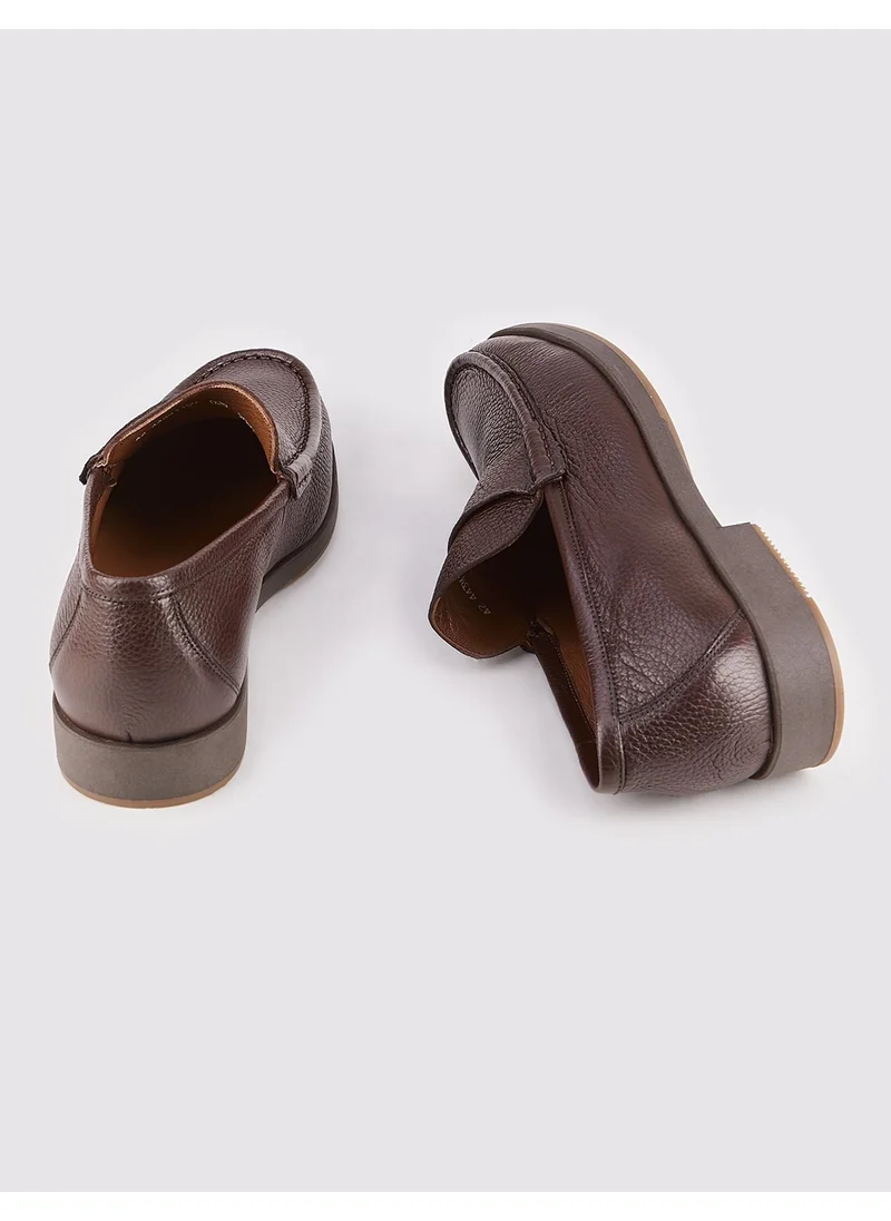كاباني Leather Brown Men's Casual Shoes