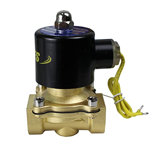 HFS(R) Normally Closed Electric Solenoid Valve for Water Air Gas (110V AC 3/4IN NPT) - Image 4
