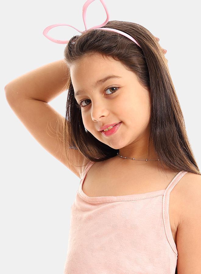 kady Girls Self Pattern Spaghetti Sleeves Tank Top girls - Image 4