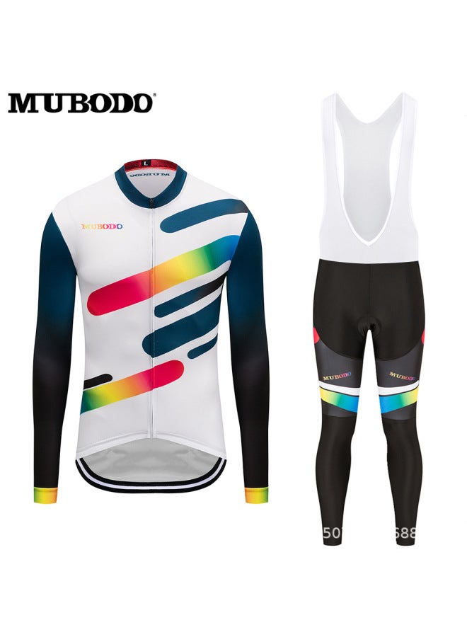 Mubodo Children's Long-sleeved Riding Suit Summer And Autumn Sunscreen Breathable Winter Velvet Warm Men's Road Car